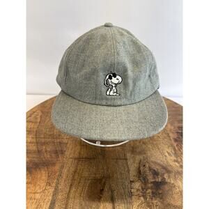 Vans Peanut Embroidered Snoopy Joe Cool Strapback Hat Cap Gray Mens OS Casual